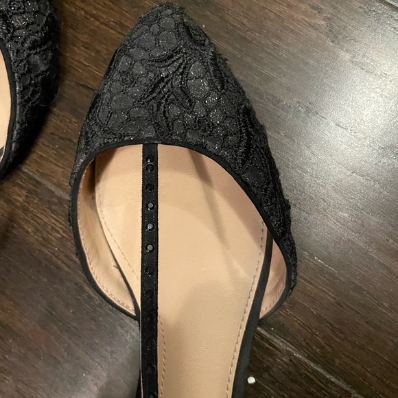 Black embroidered formal flats - Picture 2 of 5